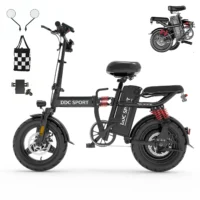 DDC M1 700W Folding E-Bike – 48V/20Ah Removable Battery, 14" Compact Electric Bicycle for Adults with 10-Point Suspension & Quick Fold Design