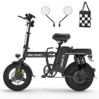 DDC Z1 1000W Folding Electric Bike – 48V 20Ah Battery, 14" Urban E-Bike for Adults with Removable Battery & 10-Point Suspension